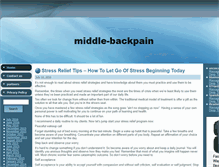 Tablet Screenshot of middle-backpain.com